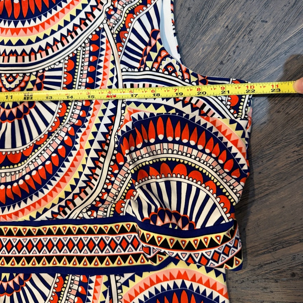 Chico’s Geo Mosaic Knit Dress – Size 3 (XL/16-18) - Picture 8 of 10